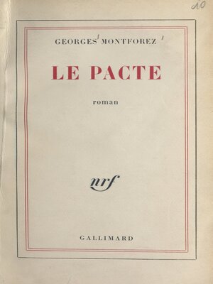 cover image of Le pacte